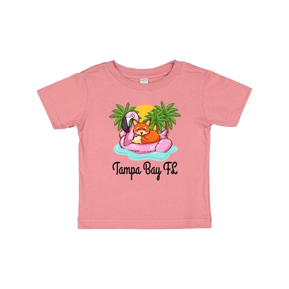 Inktastic Tampa Bay Florida Flamingo Girls Baby T-Shirt