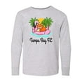thumbnail image 1 of Inktastic Tampa Bay Florida Flamingo Long Sleeve Youth T-Shirt, 1 of 5