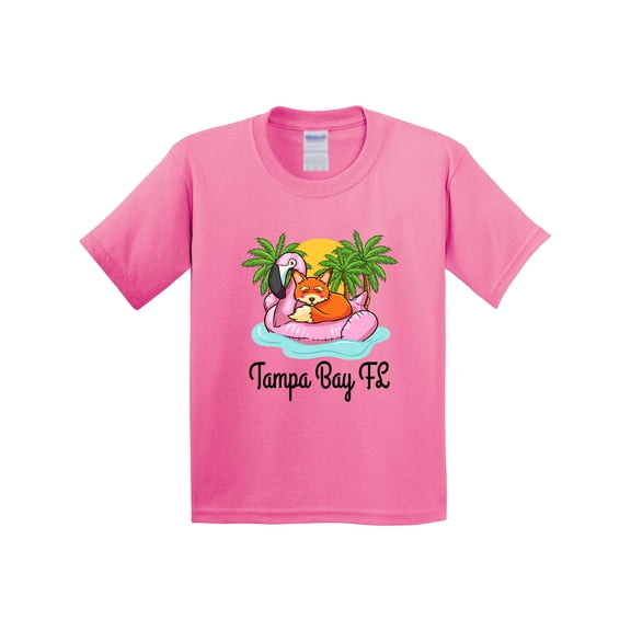 Inktastic Tampa Bay Florida Flamingo Youth T-Shirt