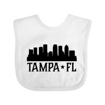 Inktastic Tampa Florida City Skyline Boys or Girls Baby Bib