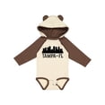 thumbnail image 1 of Inktastic Tampa Florida City Skyline Boys or Girls Long Sleeve Baby Bodysuit, 1 of 5