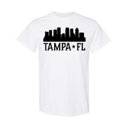 Inktastic Tampa Florida City Skyline T-Shirt