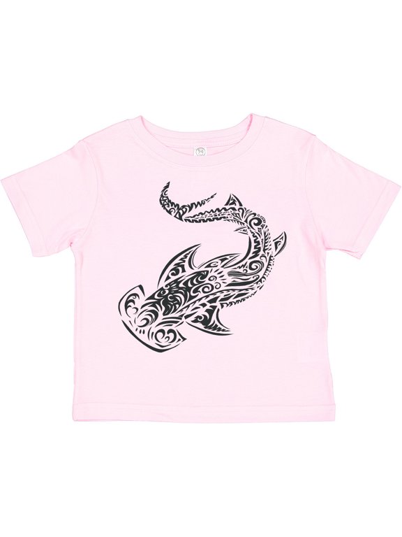Tattoo Style Hammerhead Shark Boys or Girls Toddler T-Shirt
