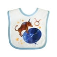 thumbnail image 1 of Inktastic Taurus Constellation Zodiac Sign Illustration Boys or Girls Baby Bib, 1 of 4