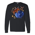 thumbnail image 1 of Inktastic Taurus Constellation Zodiac Sign Illustration Long Sleeve T-Shirt, 1 of 5