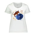 thumbnail image 1 of Inktastic Taurus Constellation Zodiac Sign Illustration Women's Plus Size T-Shirt, 1 of 5