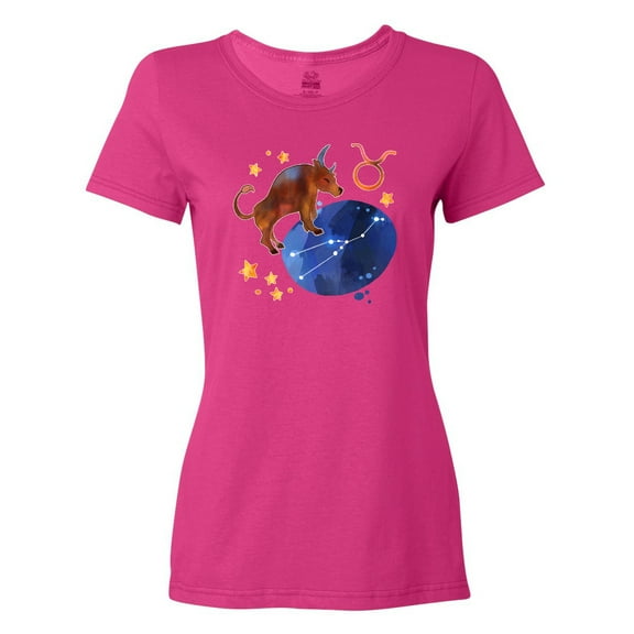 Inktastic Taurus Constellation Zodiac Sign Illustration Women's T-Shirt