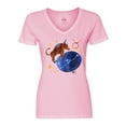 thumbnail image 1 of Inktastic Taurus Constellation Zodiac Sign Illustration Women's V-Neck T-Shirt, 1 of 5