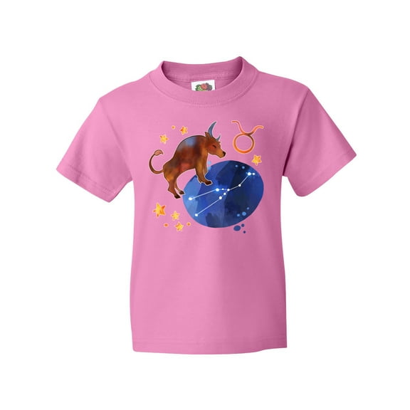 Inktastic Taurus Constellation Zodiac Sign Illustration Youth T-Shirt