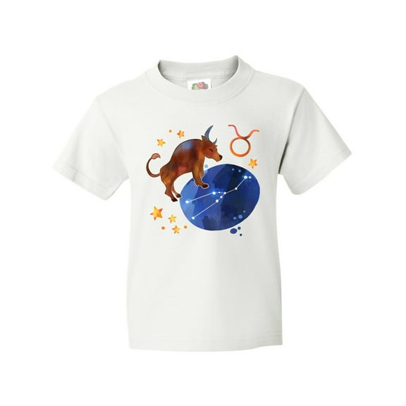Inktastic Taurus Constellation Zodiac Sign Illustration Youth T-Shirt
