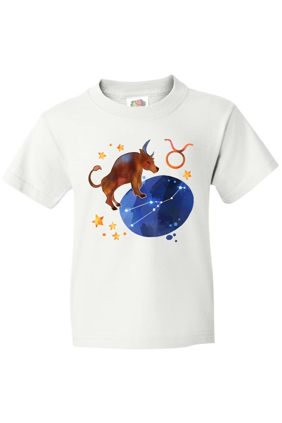 Taurus Constellation Zodiac Sign Illustration Youth T-Shirt