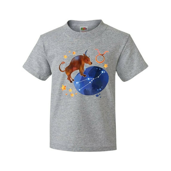 Inktastic Taurus Constellation Zodiac Sign Illustration Youth T-Shirt