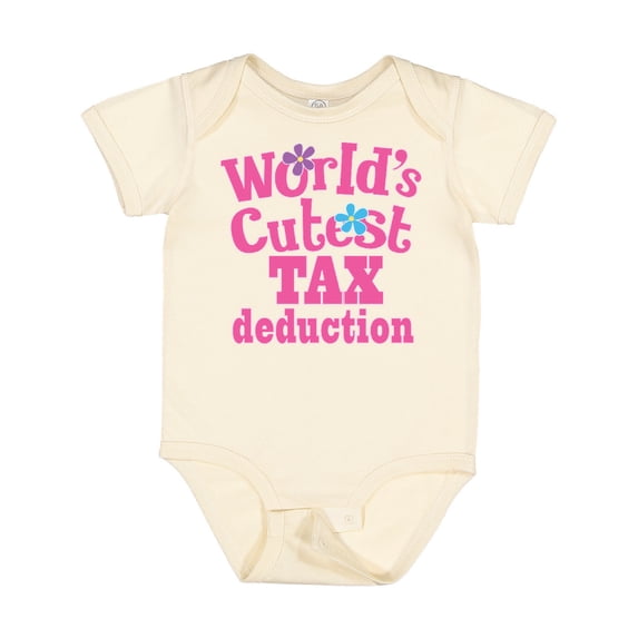 Inktastic Tax Deduction Worlds Cutest Girls Girls Baby Bodysuit