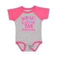 thumbnail image 1 of Inktastic Tax Deduction Worlds Cutest Girls Girls Baby Bodysuit, 1 of 5
