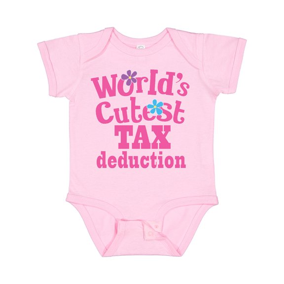 Inktastic Tax Deduction Worlds Cutest Girls Girls Baby Bodysuit