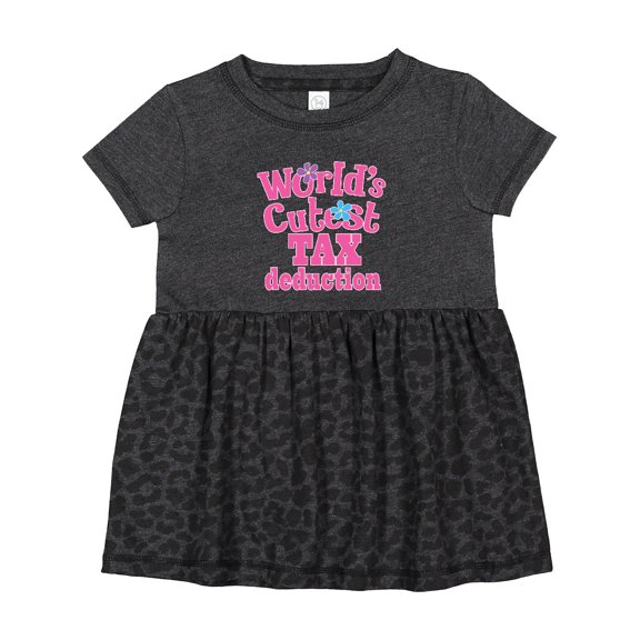 Inktastic Tax Deduction Worlds Cutest Girls Girls Baby Dress