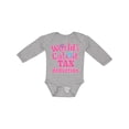 thumbnail image 1 of Inktastic Tax Deduction Worlds Cutest Girls Girls Long Sleeve Baby Bodysuit, 1 of 5