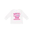 thumbnail image 1 of Inktastic Tax Deduction Worlds Cutest Girls Girls Long Sleeve Toddler T-Shirt, 1 of 5