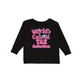 thumbnail image 1 of Inktastic Tax Deduction Worlds Cutest Girls Girls Long Sleeve Toddler T-Shirt, 1 of 5