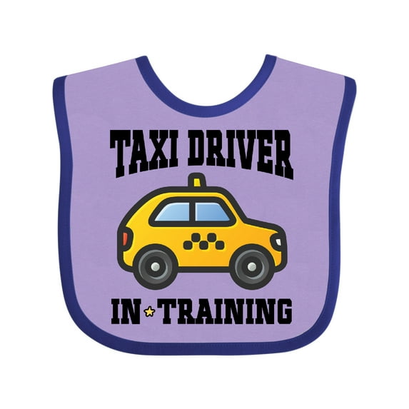 Inktastic Taxi Driver in Training Boys or Girls Baby Bib