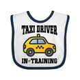 thumbnail image 1 of Inktastic Taxi Driver in Training Boys or Girls Baby Bib, 1 of 4