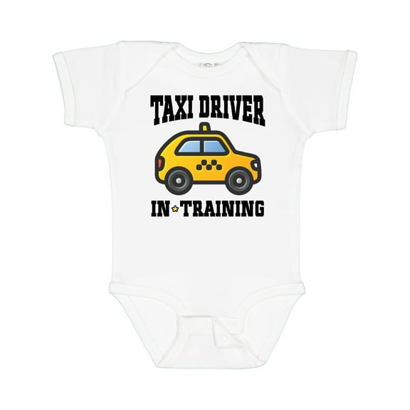 Inktastic Taxi Driver in Training Boys or Girls Baby Bodysuit