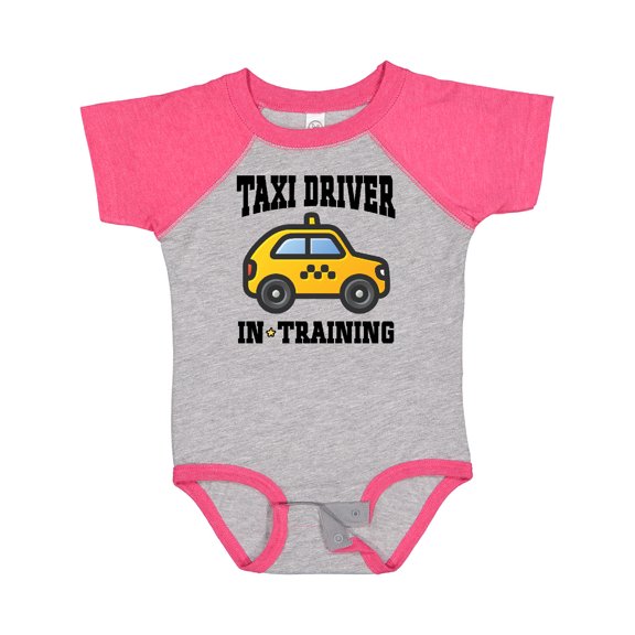 Inktastic Taxi Driver in Training Boys or Girls Baby Bodysuit