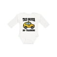 thumbnail image 1 of Inktastic Taxi Driver in Training Boys or Girls Long Sleeve Baby Bodysuit, 1 of 5