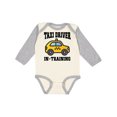 thumbnail image 1 of Inktastic Taxi Driver in Training Boys or Girls Long Sleeve Baby Bodysuit, 1 of 5