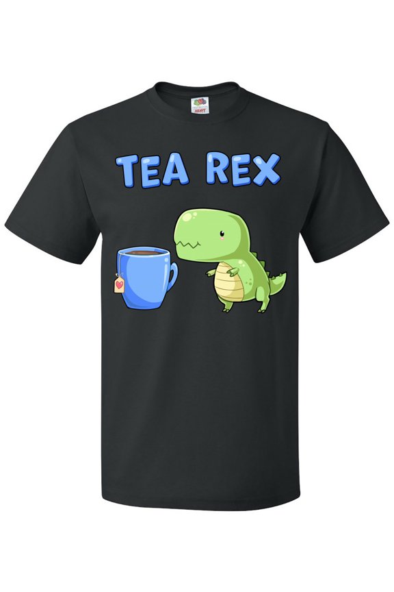 Tea Rex Cute Green Dinosaur Pun T-Shirt