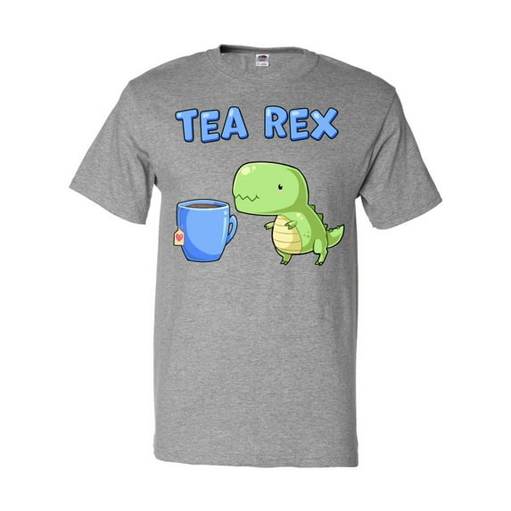 Inktastic Tea Rex Cute Green Dinosaur Pun T-Shirt