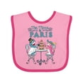 thumbnail image 1 of Inktastic Tea Time In Paris-Colorful French Poodles Boys or Girls Baby Bib, 1 of 4