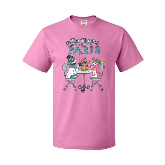 Inktastic Tea Time in Paris-colorful French Poodles T-Shirt
