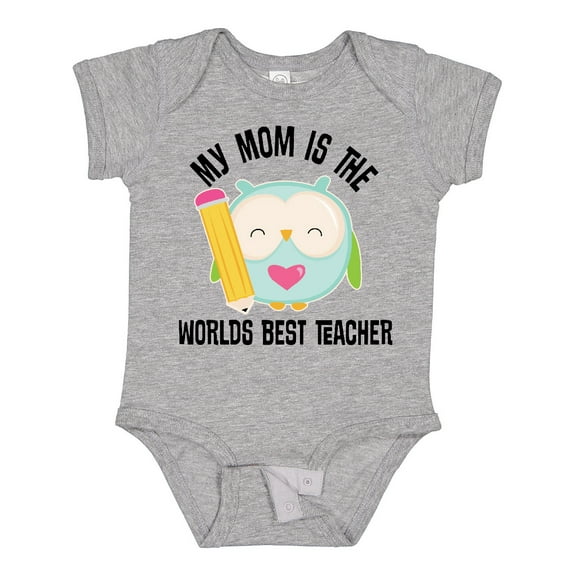 Inktastic Teacher Mom School Owl Girls Baby Bodysuit