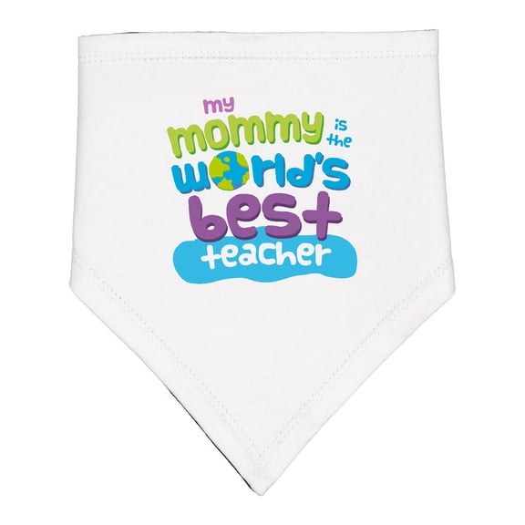 Inktastic Teacher Mommy Baby Bandana Bib