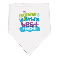 Inktastic Teacher Mommy Baby Bandana Bib