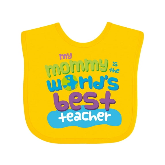 Inktastic Teacher Mommy Boys or Girls Baby Bib
