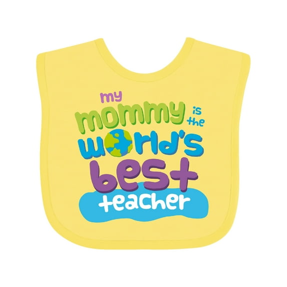 Inktastic Teacher Mommy Boys or Girls Baby Bib