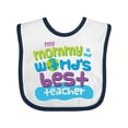thumbnail image 1 of Inktastic Teacher Mommy for Son Boys or Girls Baby Bib, 1 of 4