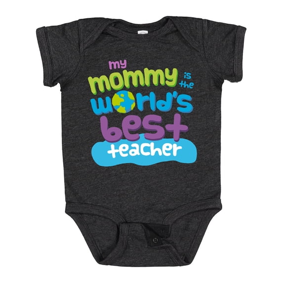 Inktastic Teacher Mommy for Son Boys or Girls Baby Bodysuit