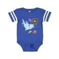 thumbnail image 1 of Inktastic Teacher Shark with School of Fish Boys or Girls Baby Bodysuit, 1 of 5