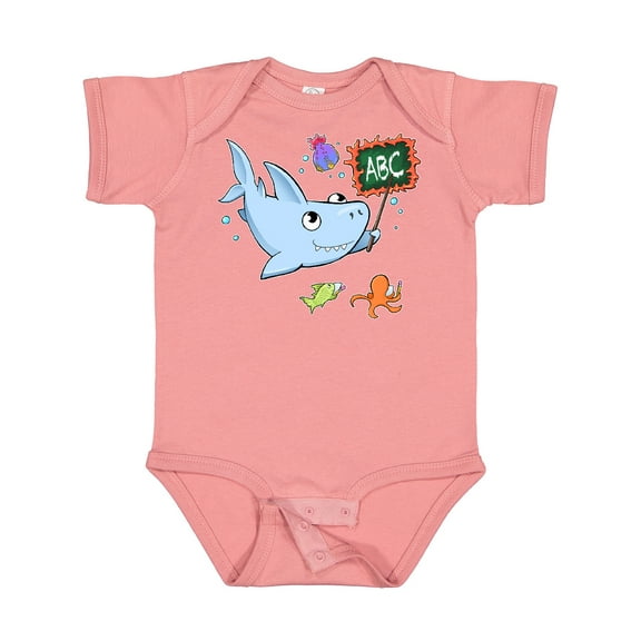 Inktastic Teacher Shark with School of Fish Boys or Girls Baby Bodysuit