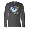 thumbnail image 1 of Inktastic Teacher Shark with School of Fish Long Sleeve T-Shirt, 1 of 5