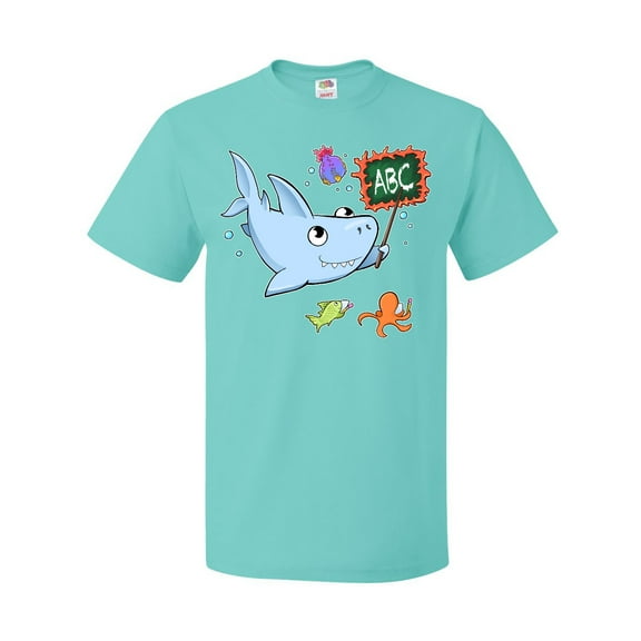 Inktastic Teacher Shark with School of Fish T-Shirt