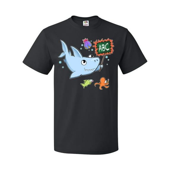 Inktastic Teacher Shark with School of Fish T-Shirt