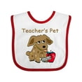 thumbnail image 1 of Inktastic Teacher's Pet Boys or Girls Baby Bib, 1 of 4