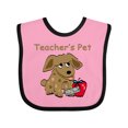 thumbnail image 1 of Inktastic Teacher's Pet Boys or Girls Baby Bib, 1 of 4