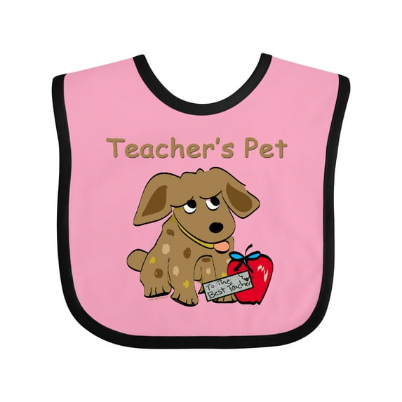 Inktastic Teacher's Pet Boys or Girls Baby Bib
