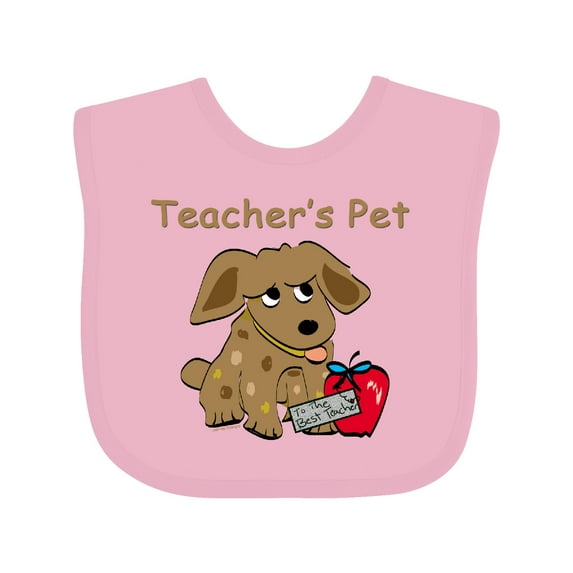 Inktastic Teacher's Pet Boys or Girls Baby Bib