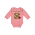 thumbnail image 1 of Inktastic Teacher's Pet Boys or Girls Long Sleeve Baby Bodysuit, 1 of 5